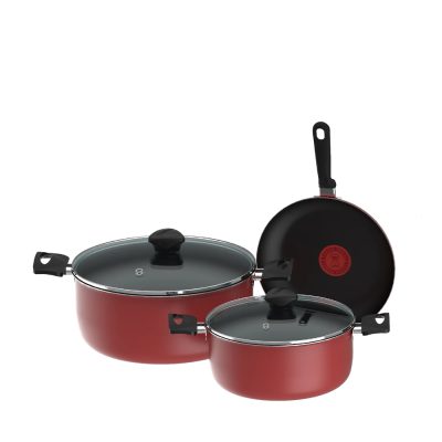 Imusa Cookware Set 5pc NS GL RD